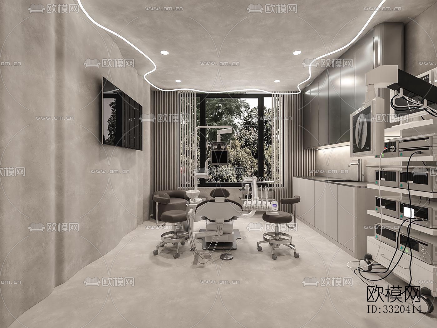 工业风医院效果图下载（渲染图5）