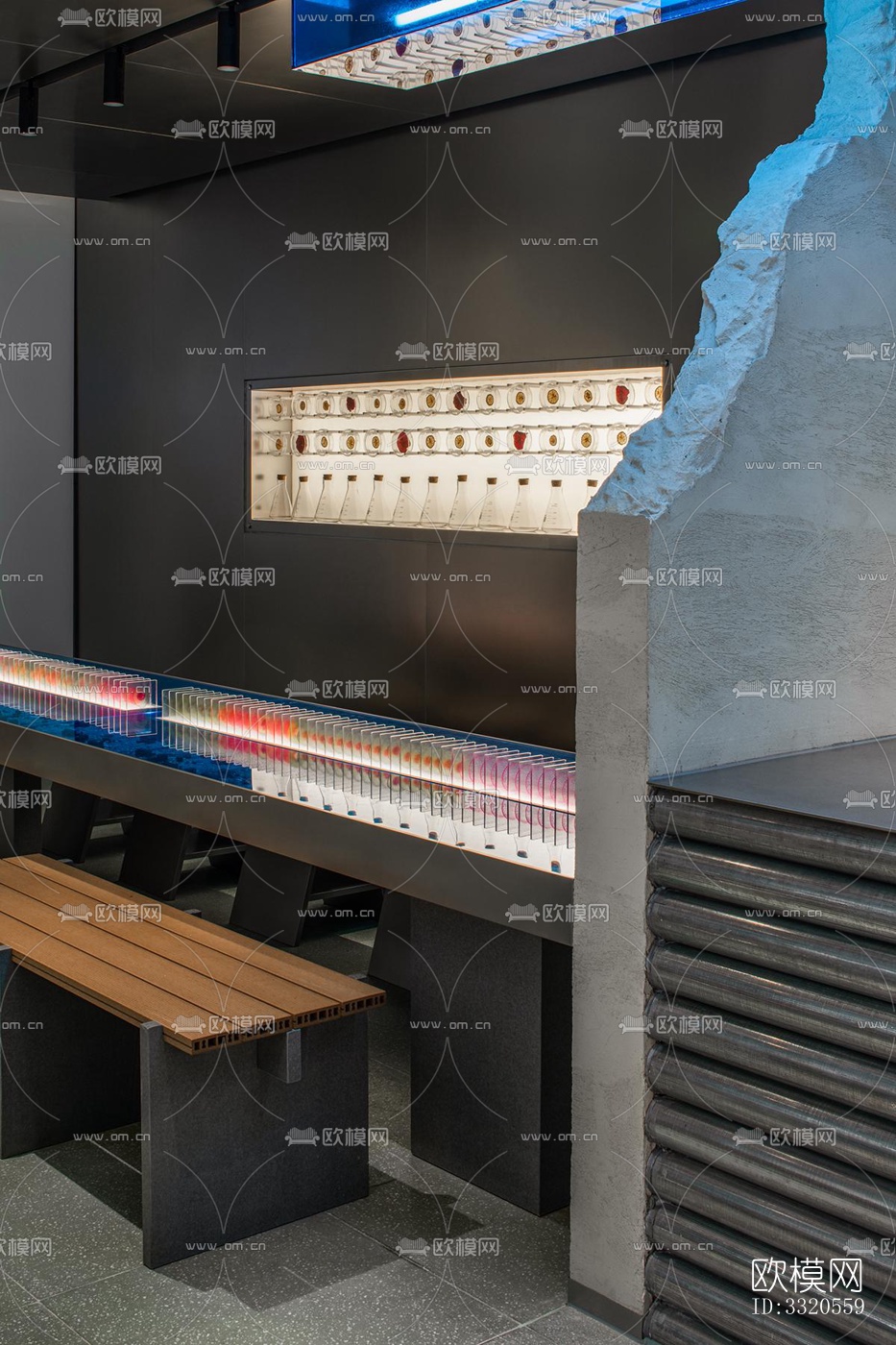 现代咖啡奶茶效果图下载（渲染图5）