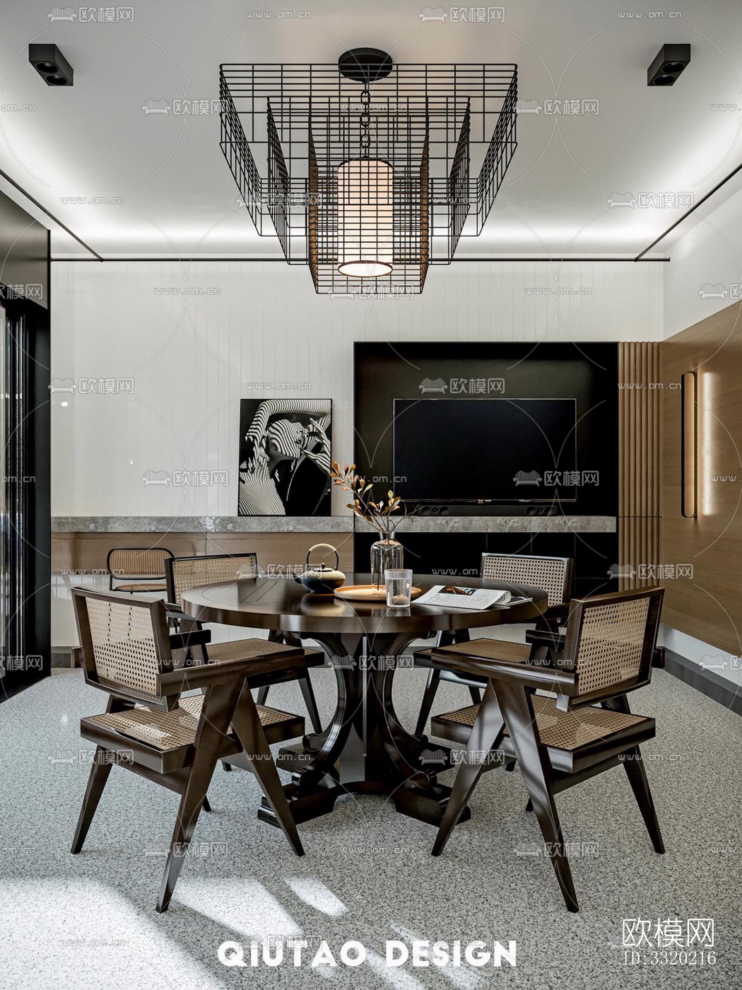 现代客厅效果图下载（渲染图1）