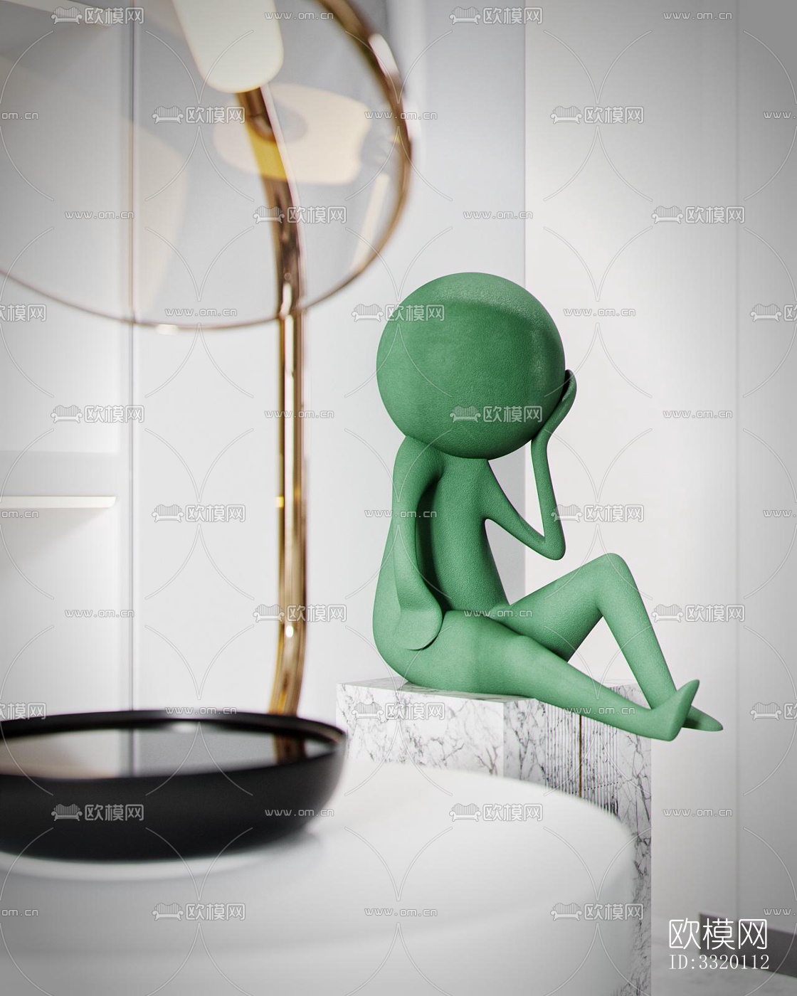 现代客厅效果图下载（渲染图2）