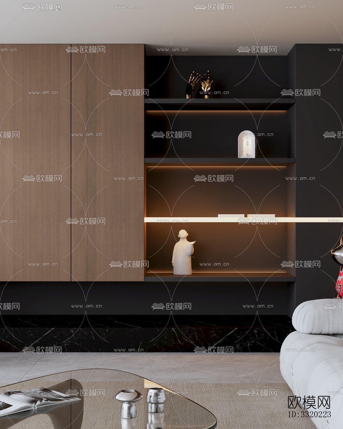 现代客厅效果图下载（渲染图6）