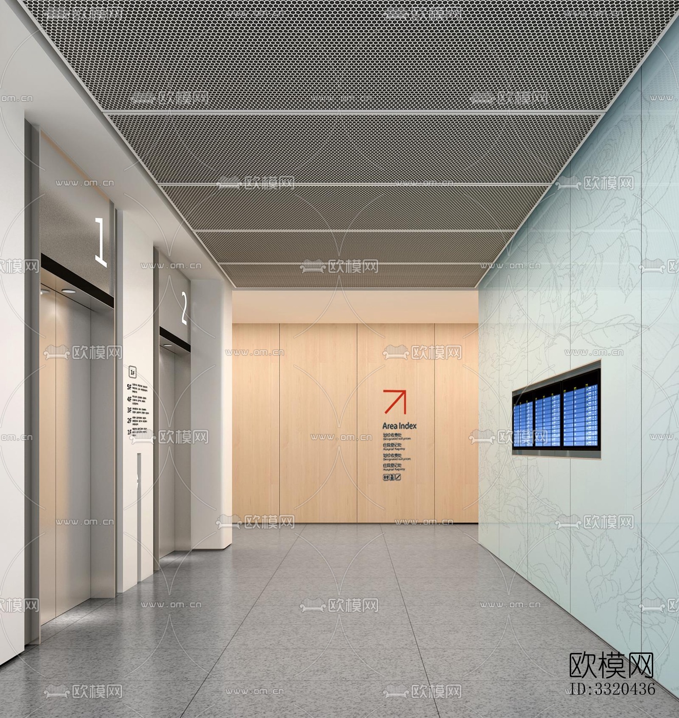 现代医院效果图下载（渲染图2）