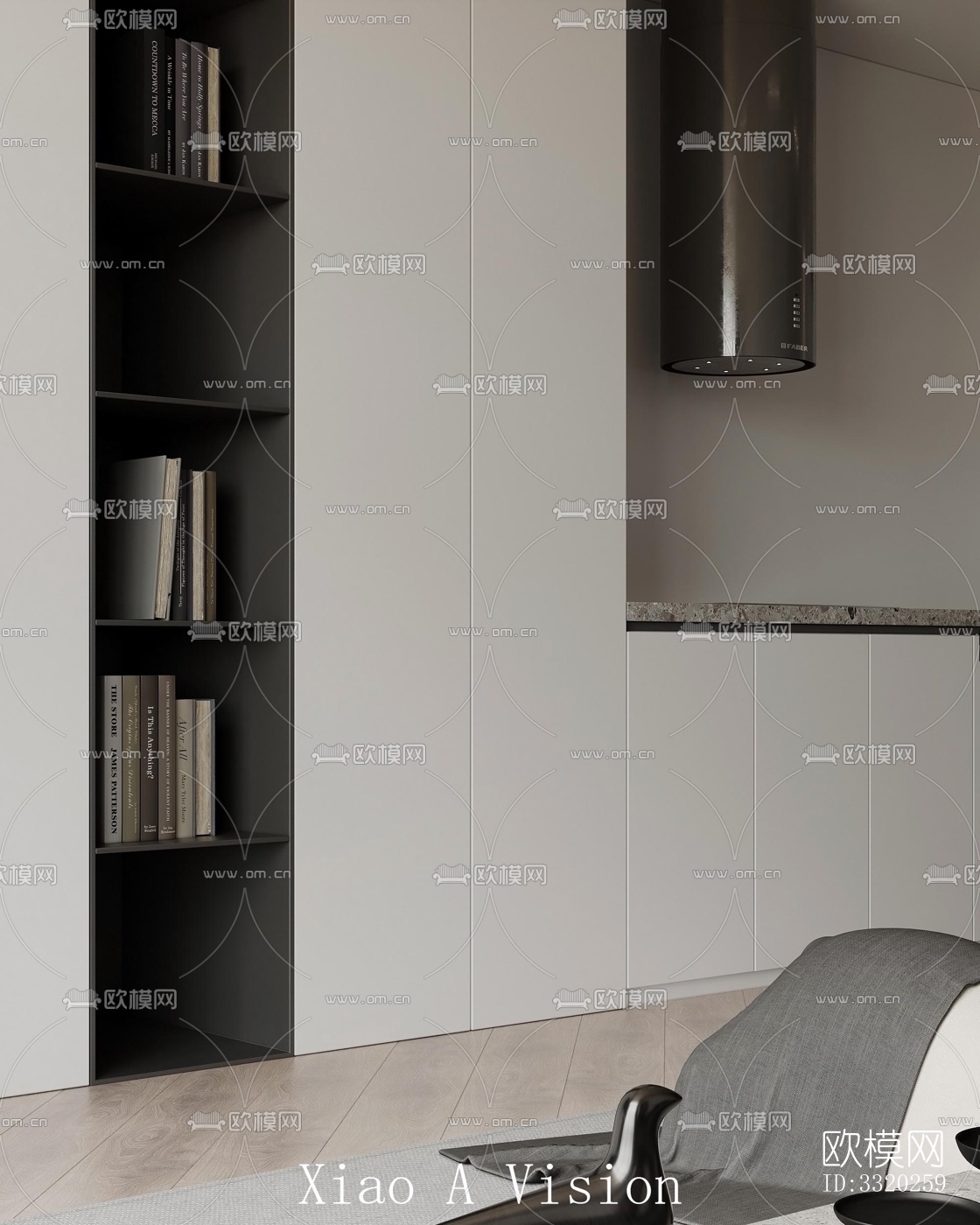 现代客厅效果图下载（渲染图7）