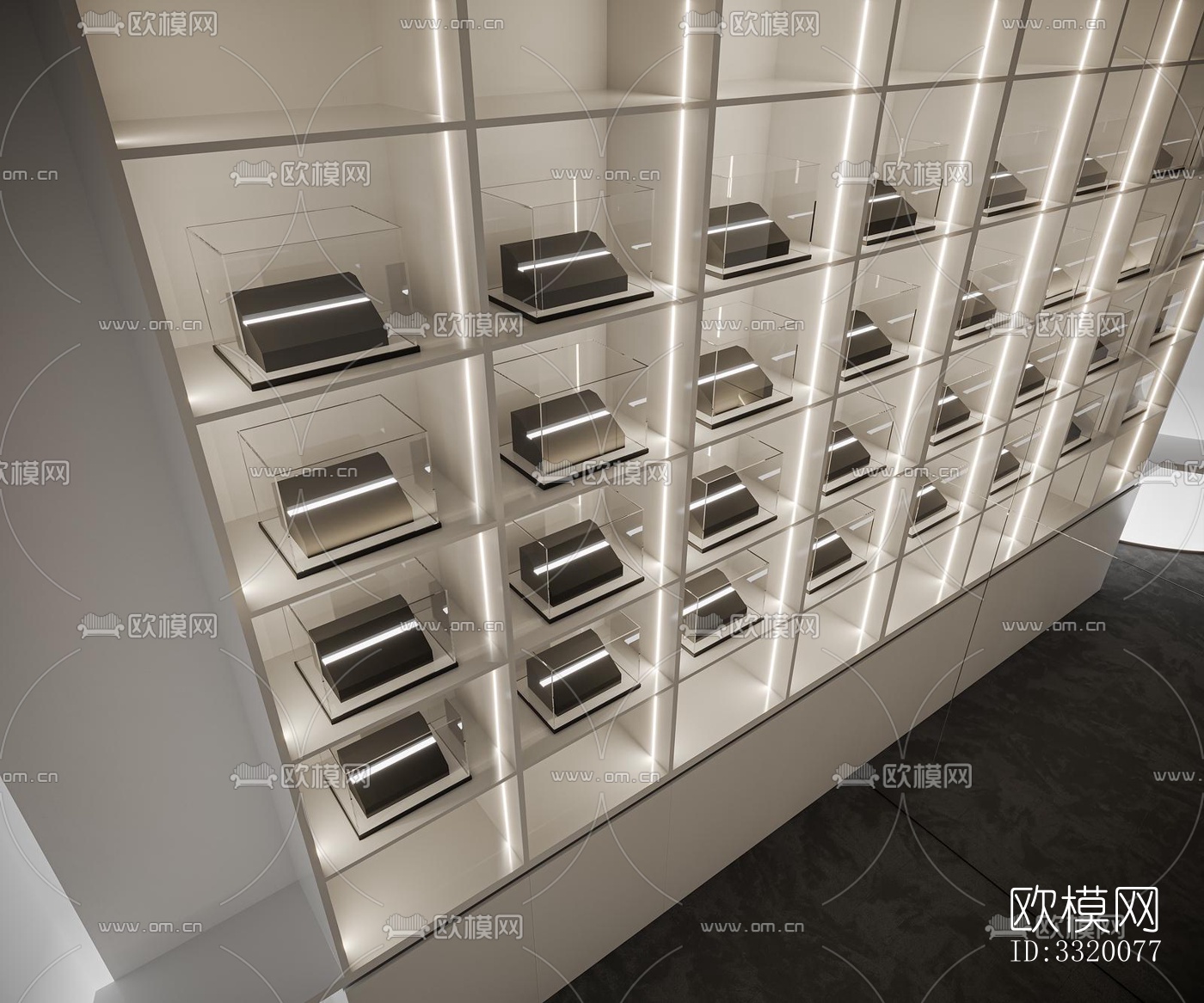现代展览展厅效果图下载（渲染图3）