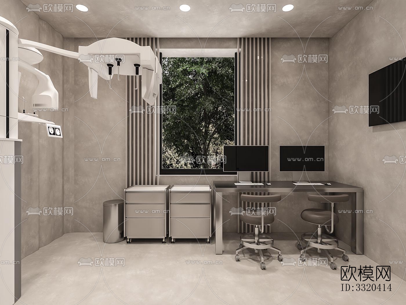 工业风医院效果图下载（渲染图7）