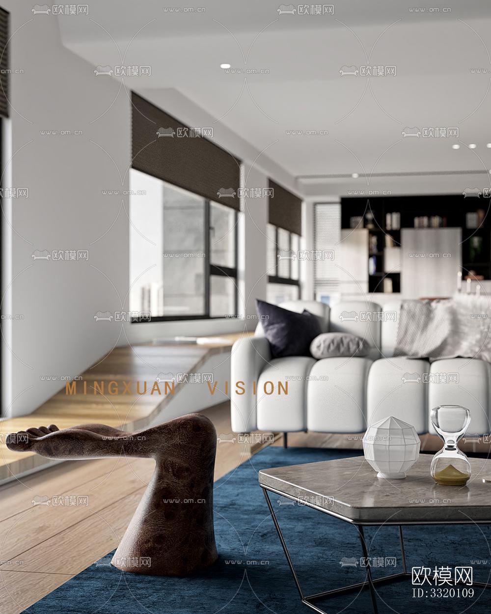 现代客厅效果图下载（渲染图6）