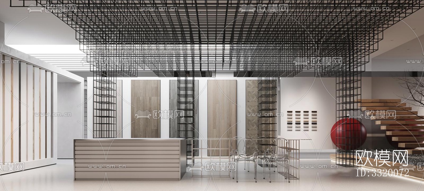 现代展览展厅效果图下载（渲染图5）