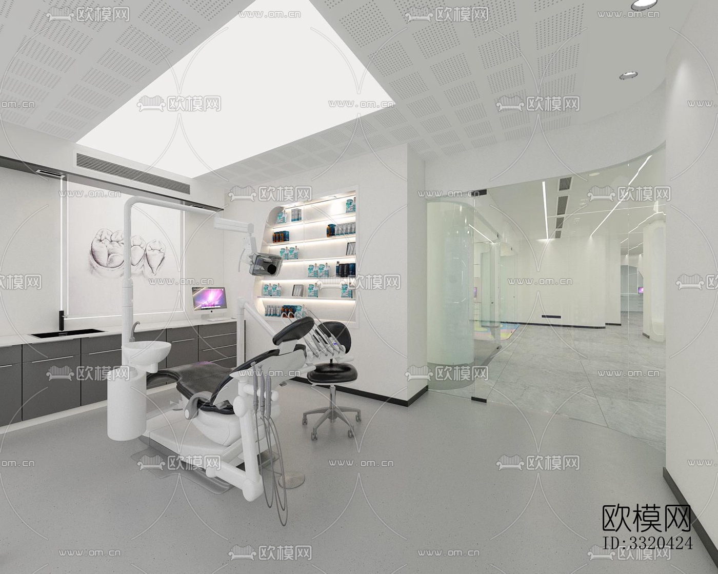 现代医院效果图下载（渲染图10）