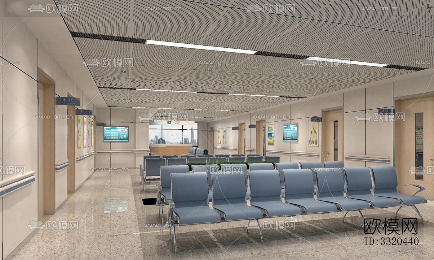 现代医院效果图下载（渲染图2）