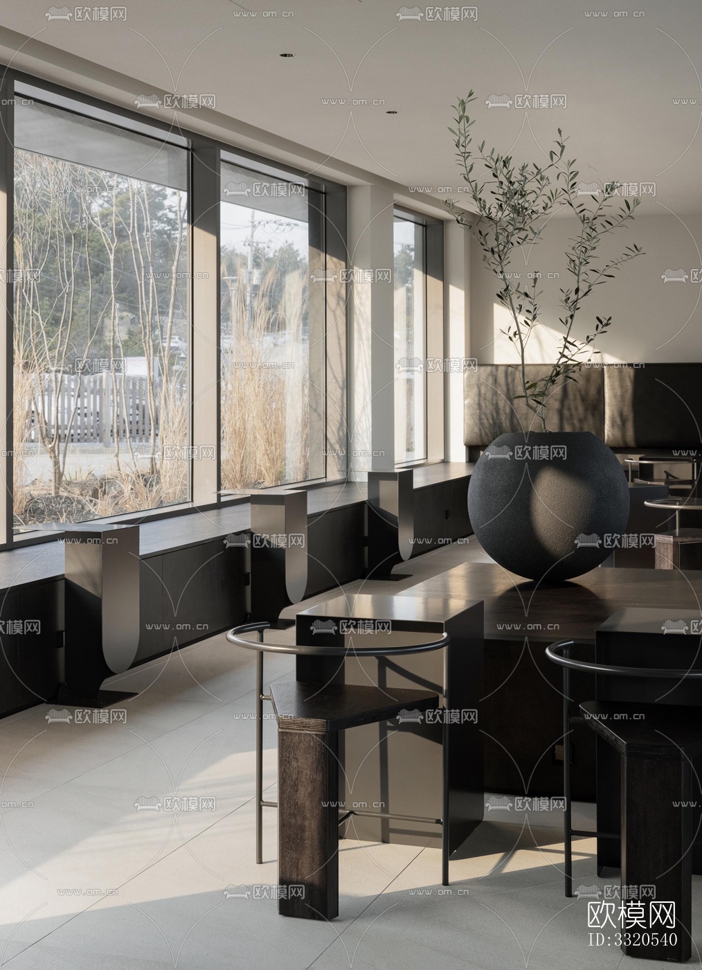 现代咖啡奶茶效果图下载（渲染图10）