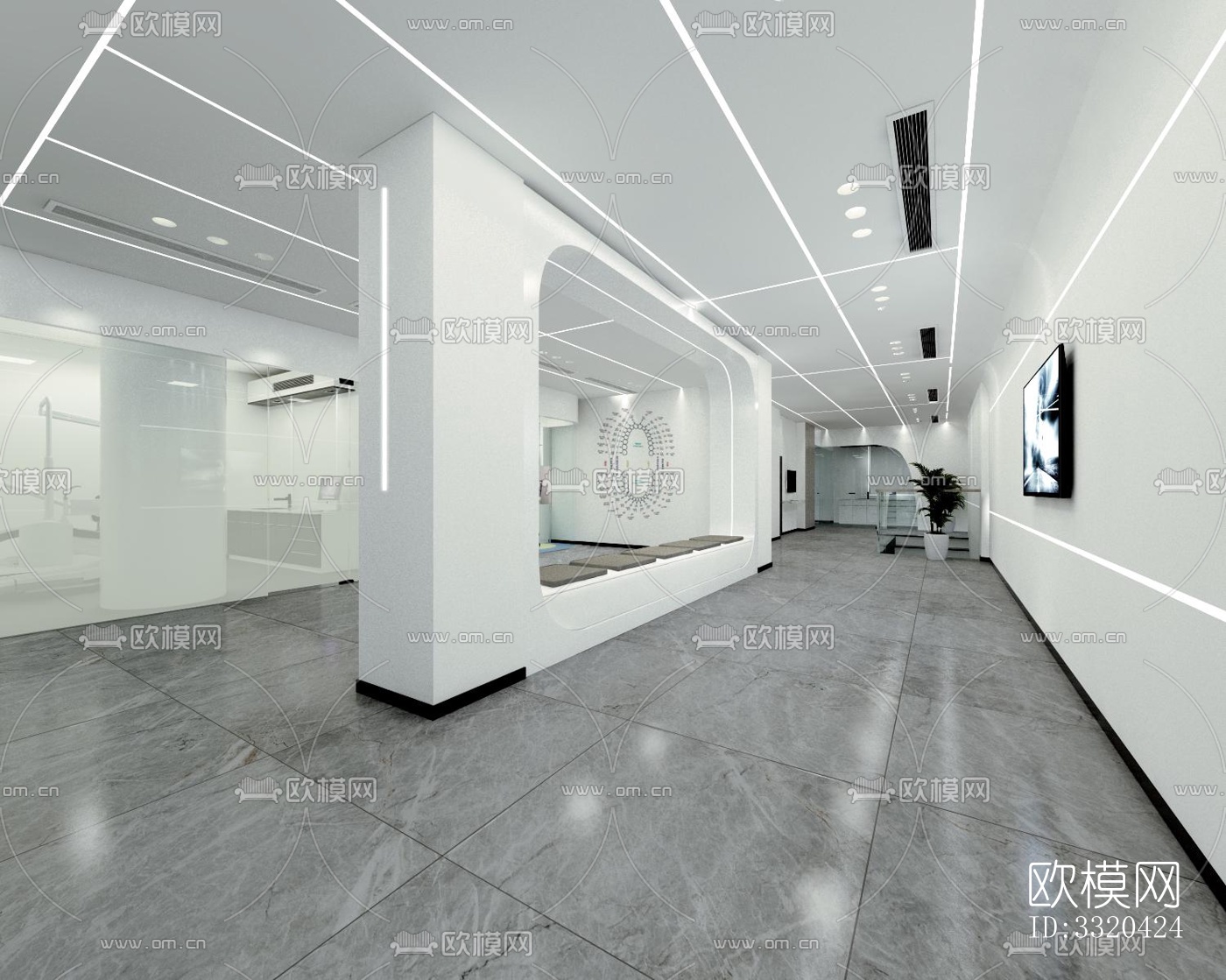 现代医院效果图下载（渲染图9）