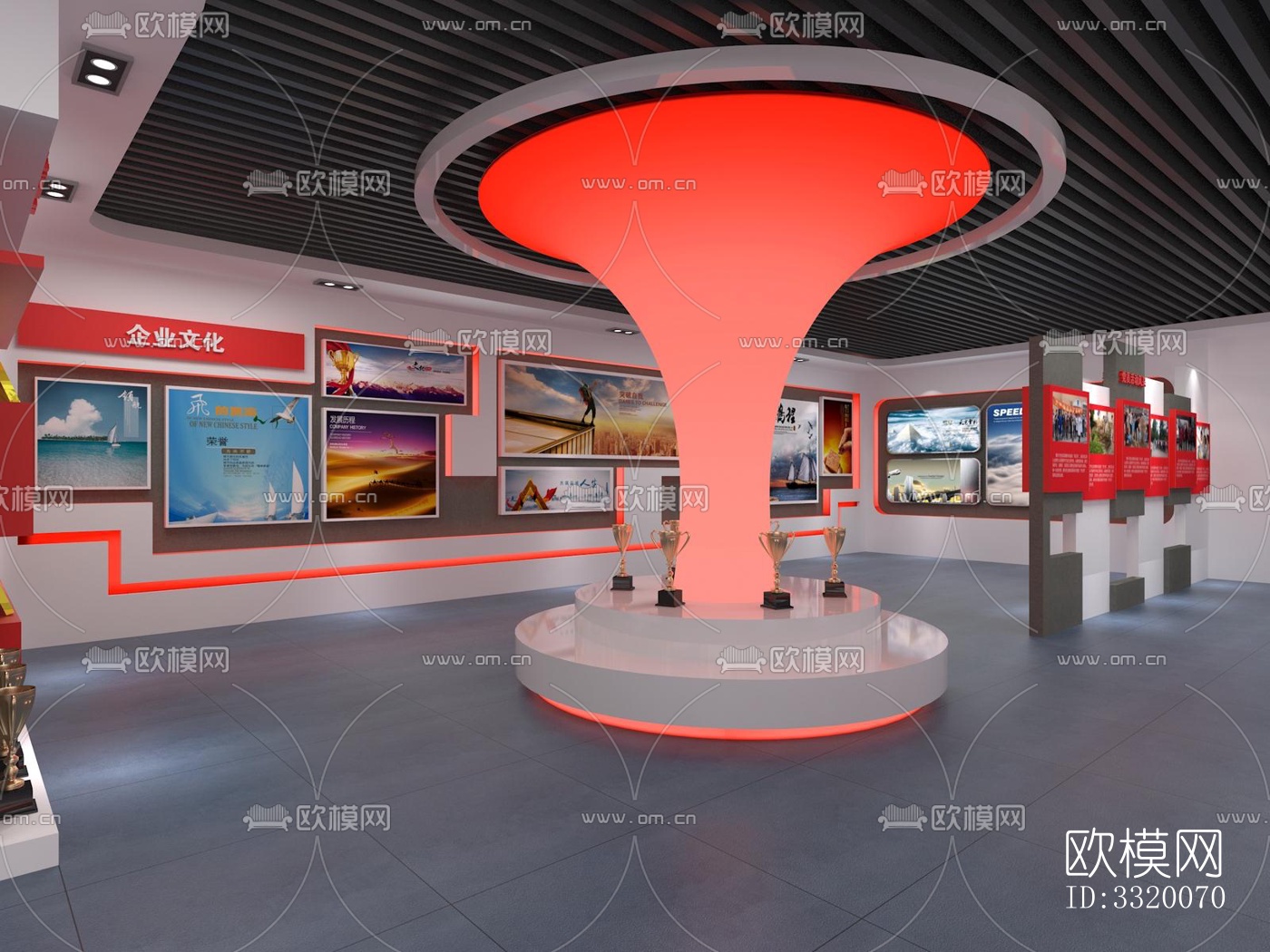 现代展览展厅效果图下载（渲染图8）