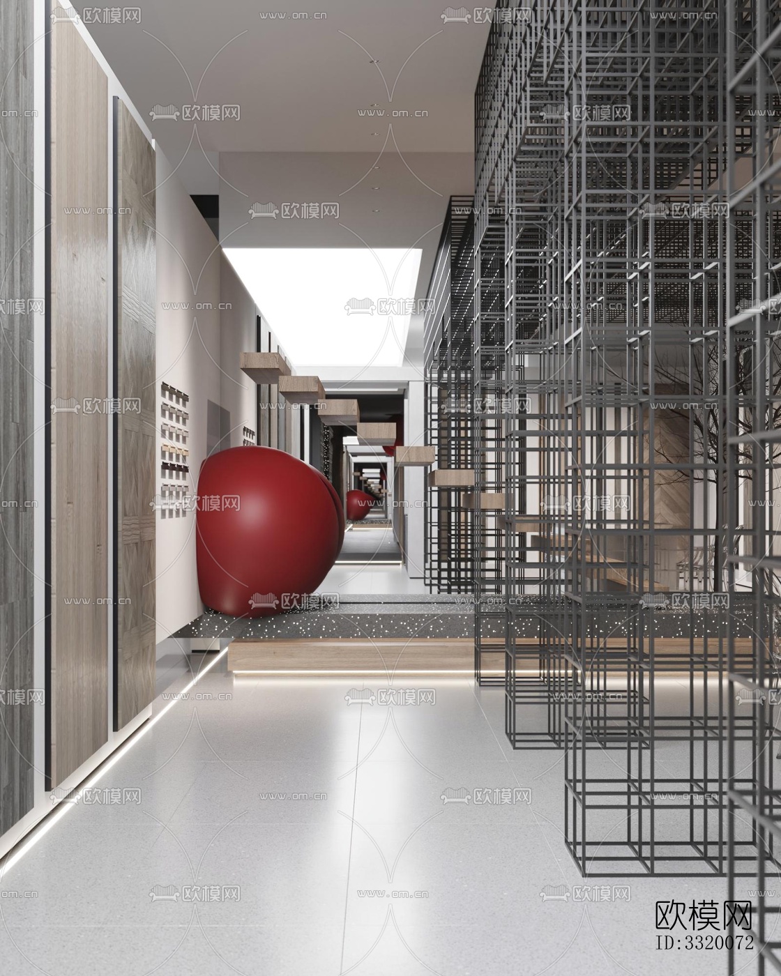 现代展览展厅效果图下载（渲染图10）