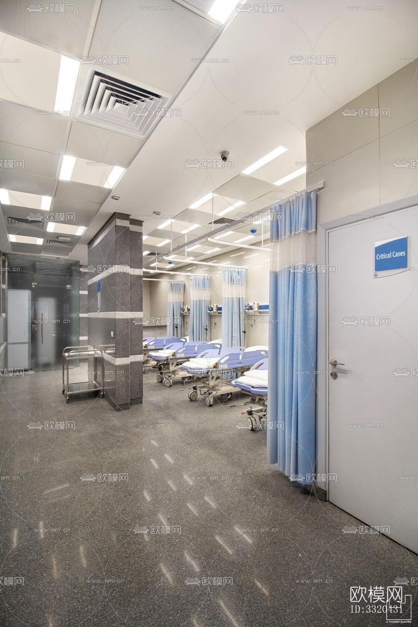 现代医院效果图下载（渲染图3）