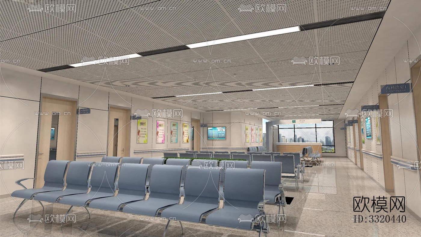 现代医院效果图下载（渲染图3）