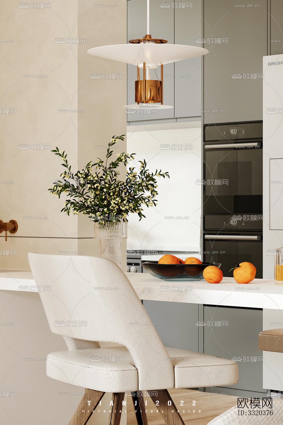 现代客厅效果图下载（渲染图7）