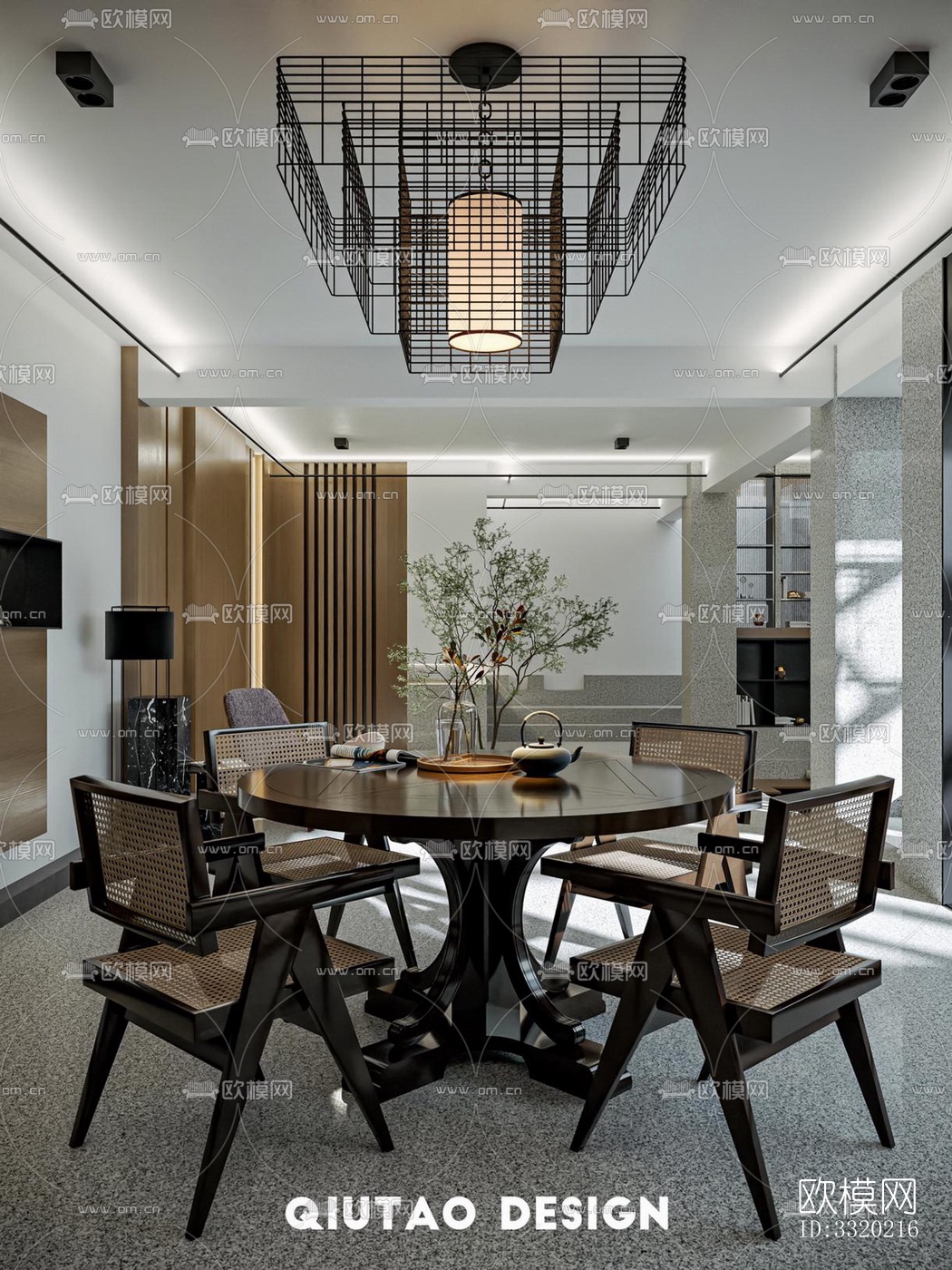 现代客厅效果图下载（渲染图10）