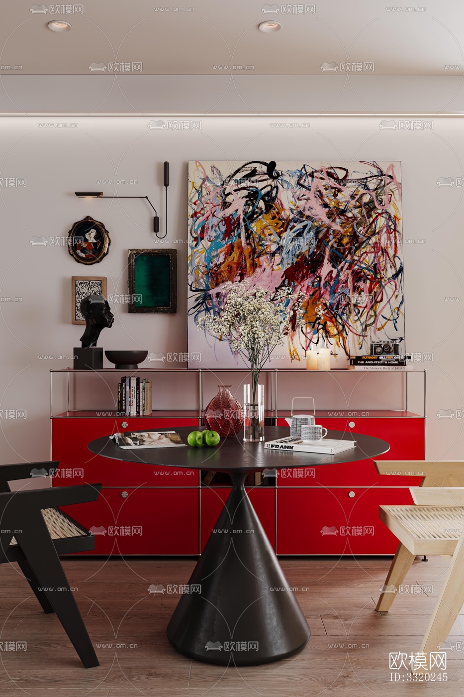 现代客厅效果图下载（渲染图12）