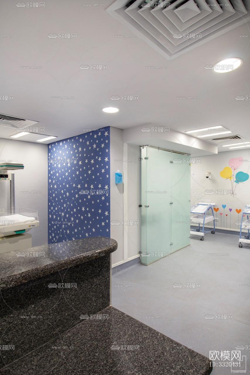 现代医院效果图下载（渲染图2）