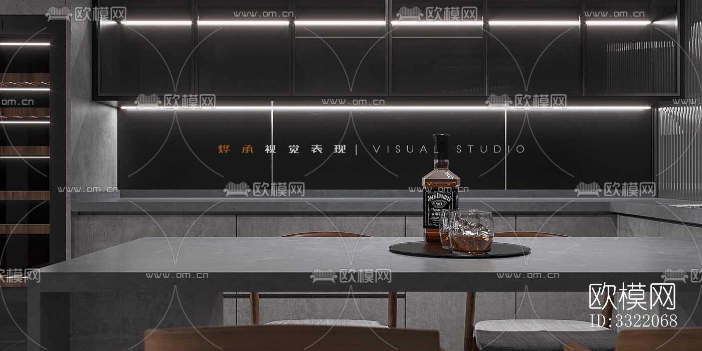 现代客厅效果图下载（渲染图17）