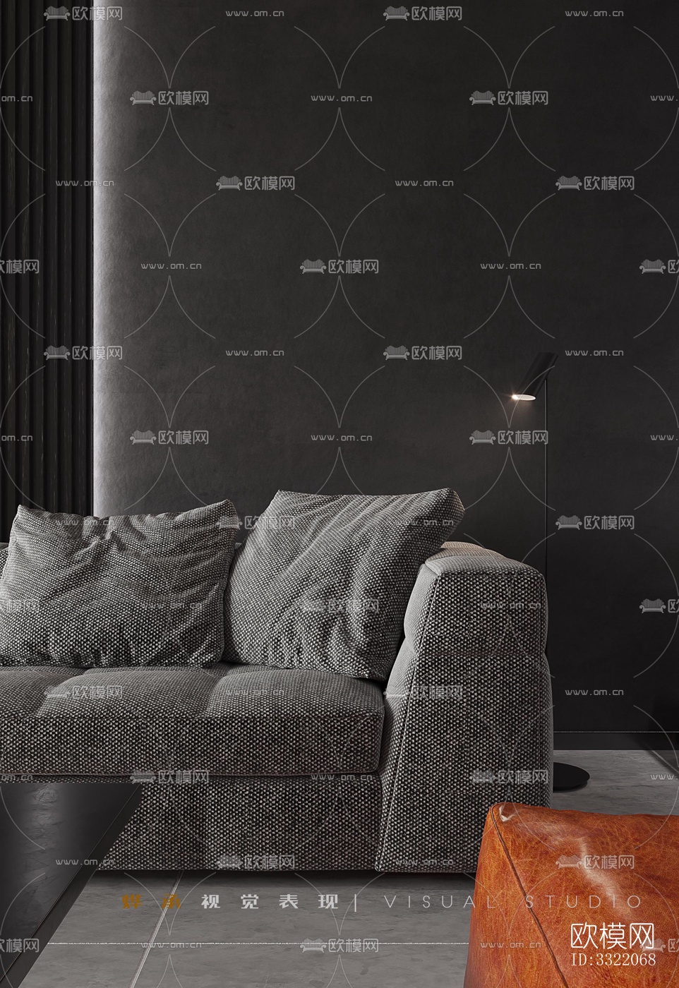 现代客厅效果图下载（渲染图12）