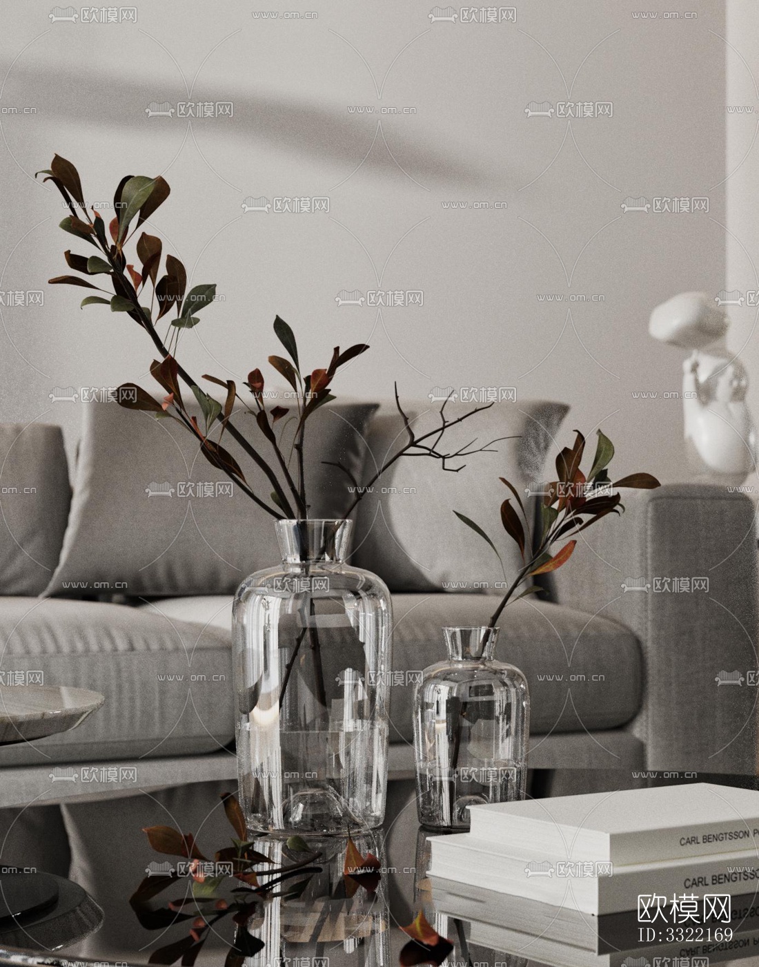 现代客厅效果图下载（渲染图2）