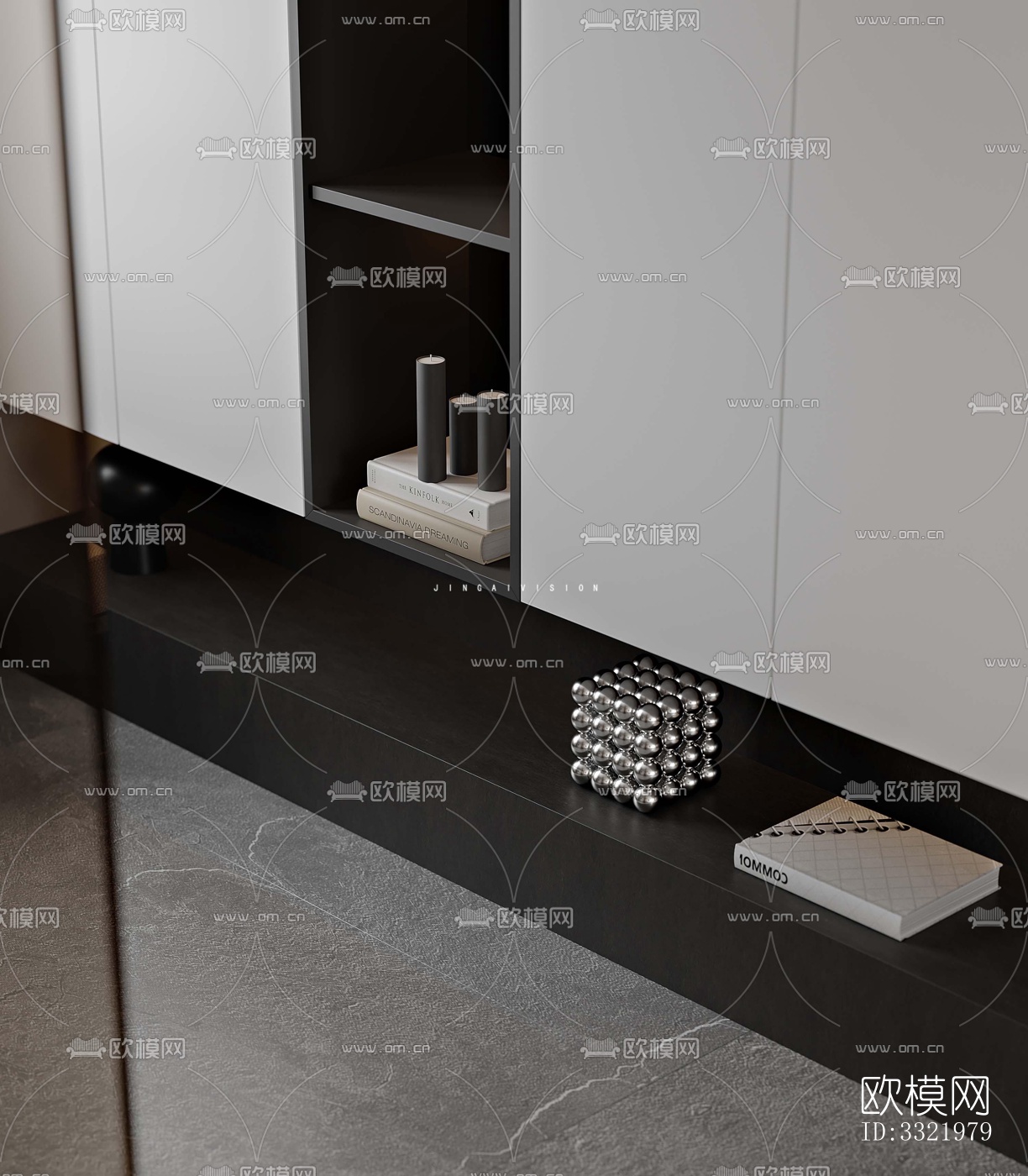 现代客厅效果图下载（渲染图8）