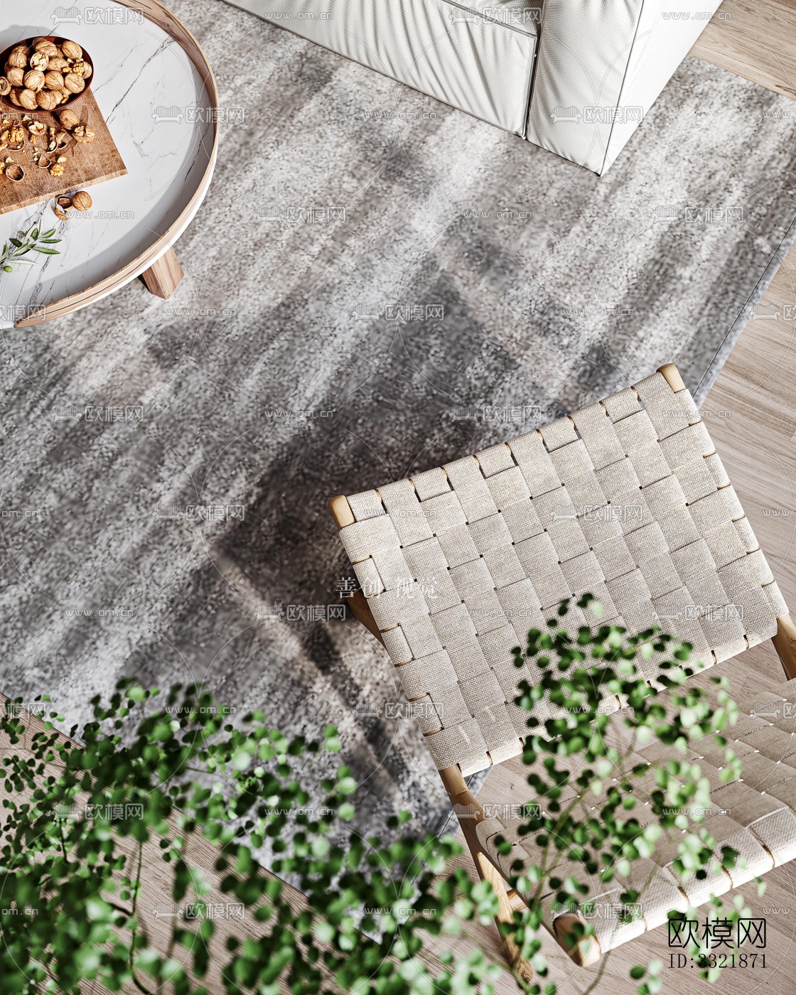 现代客厅效果图下载（渲染图7）