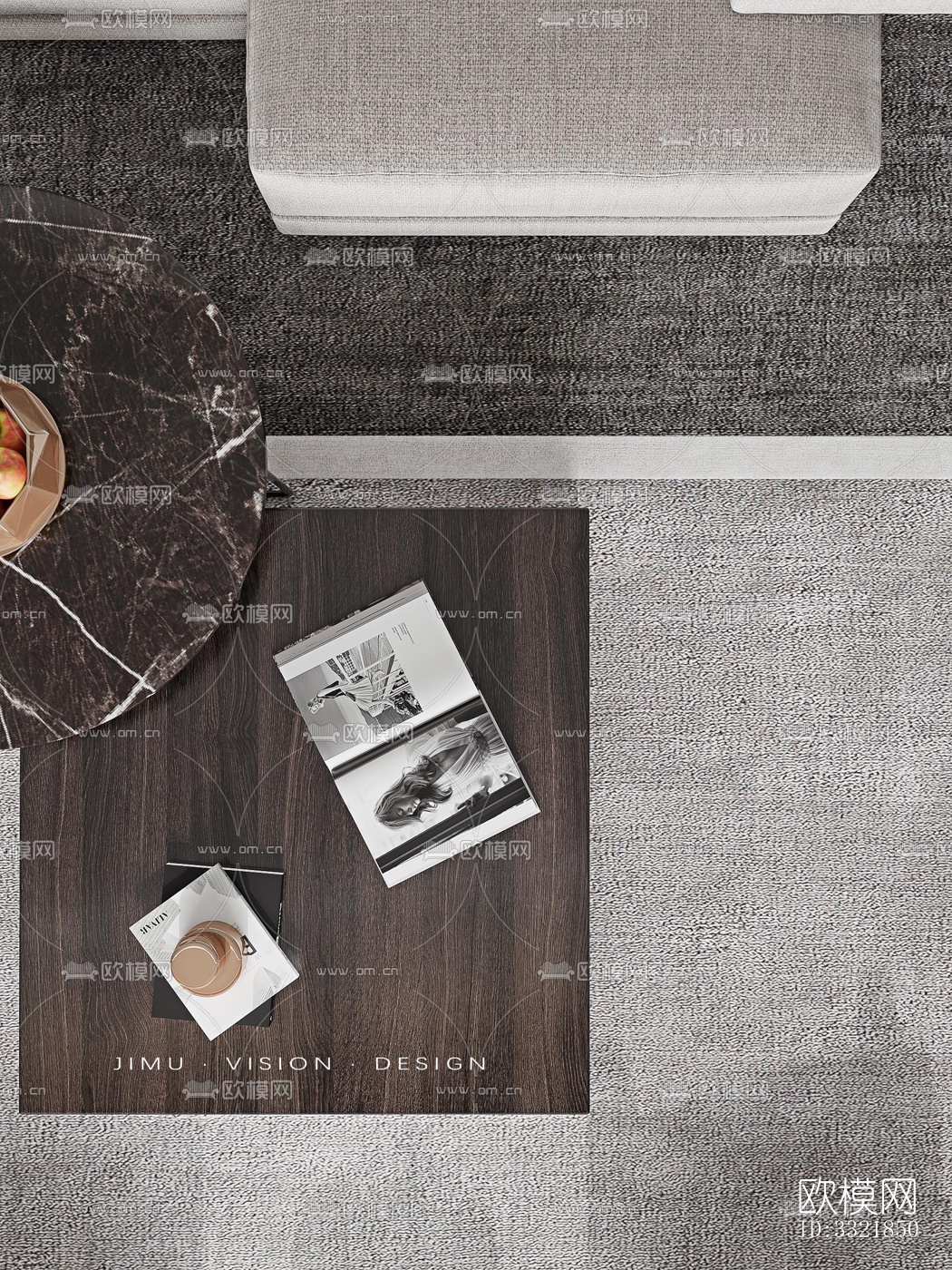 现代客厅效果图下载（渲染图16）