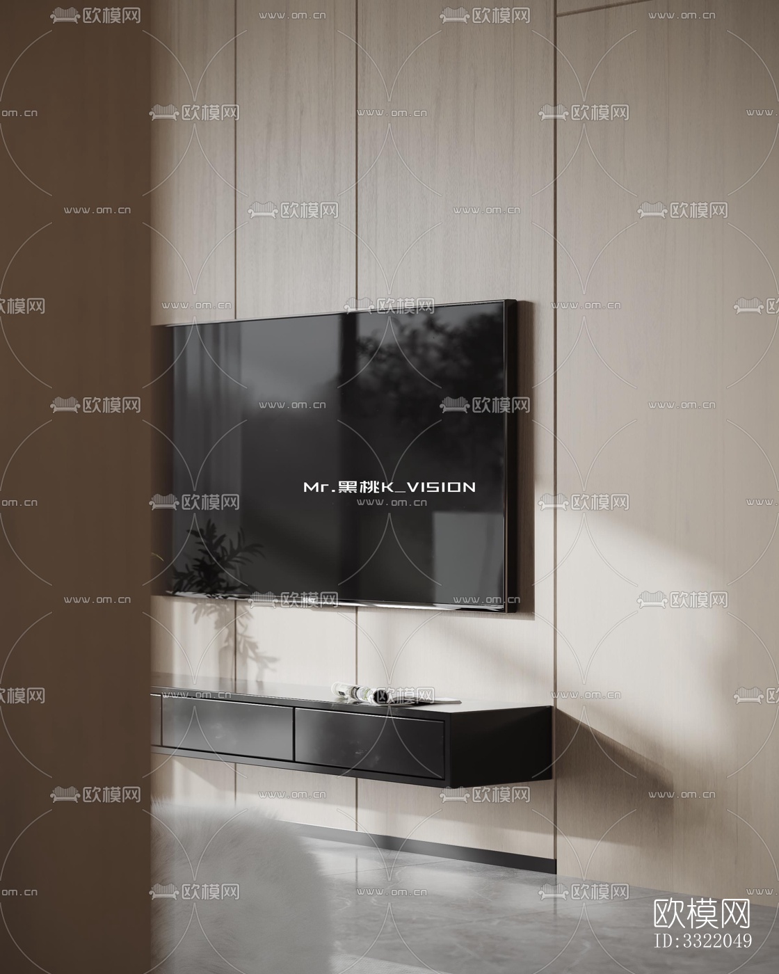 现代客厅效果图下载（渲染图1）