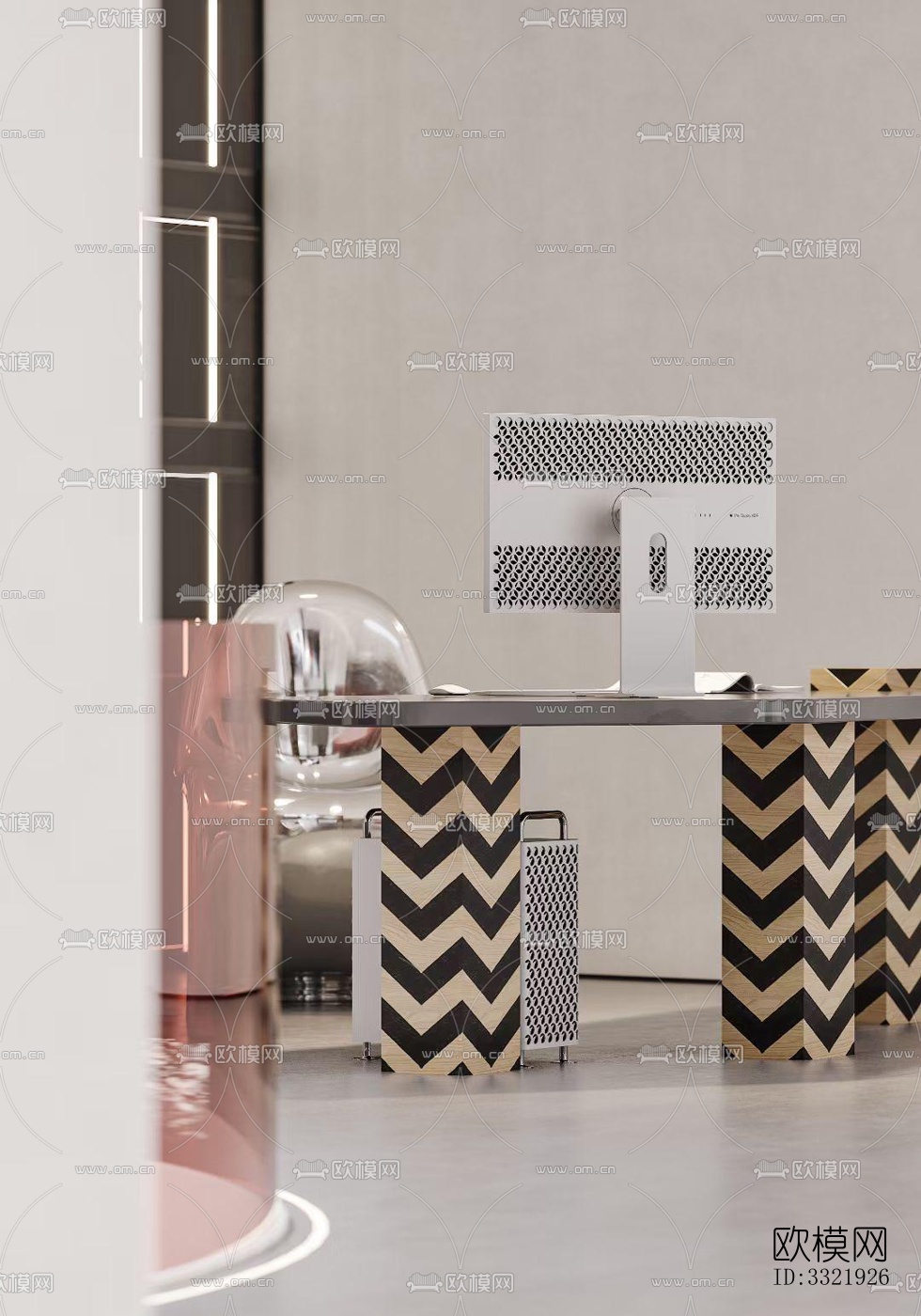 现代客厅效果图下载（渲染图2）