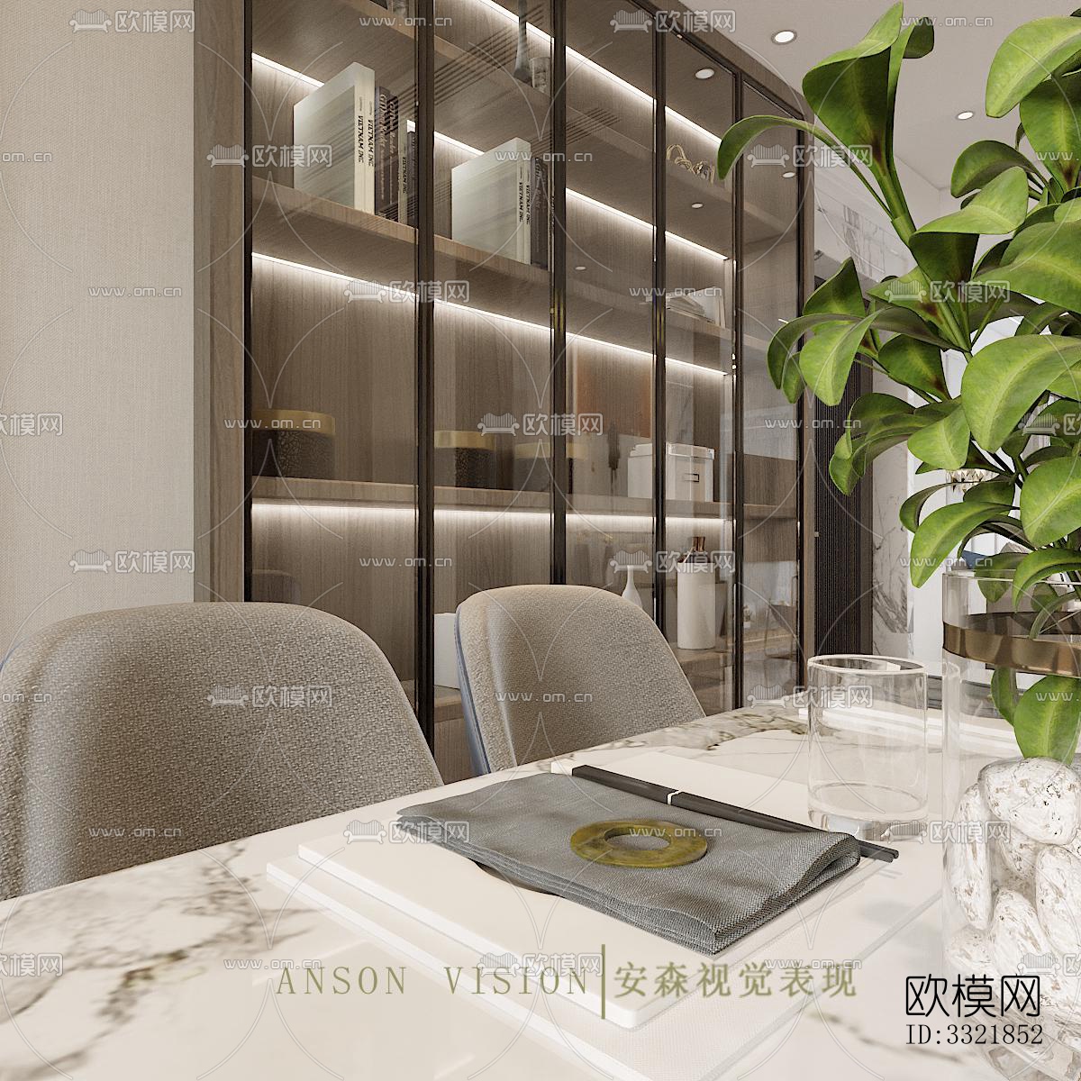 现代客厅效果图下载（渲染图16）