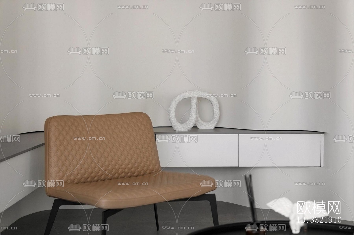 现代客厅效果图下载（渲染图3）