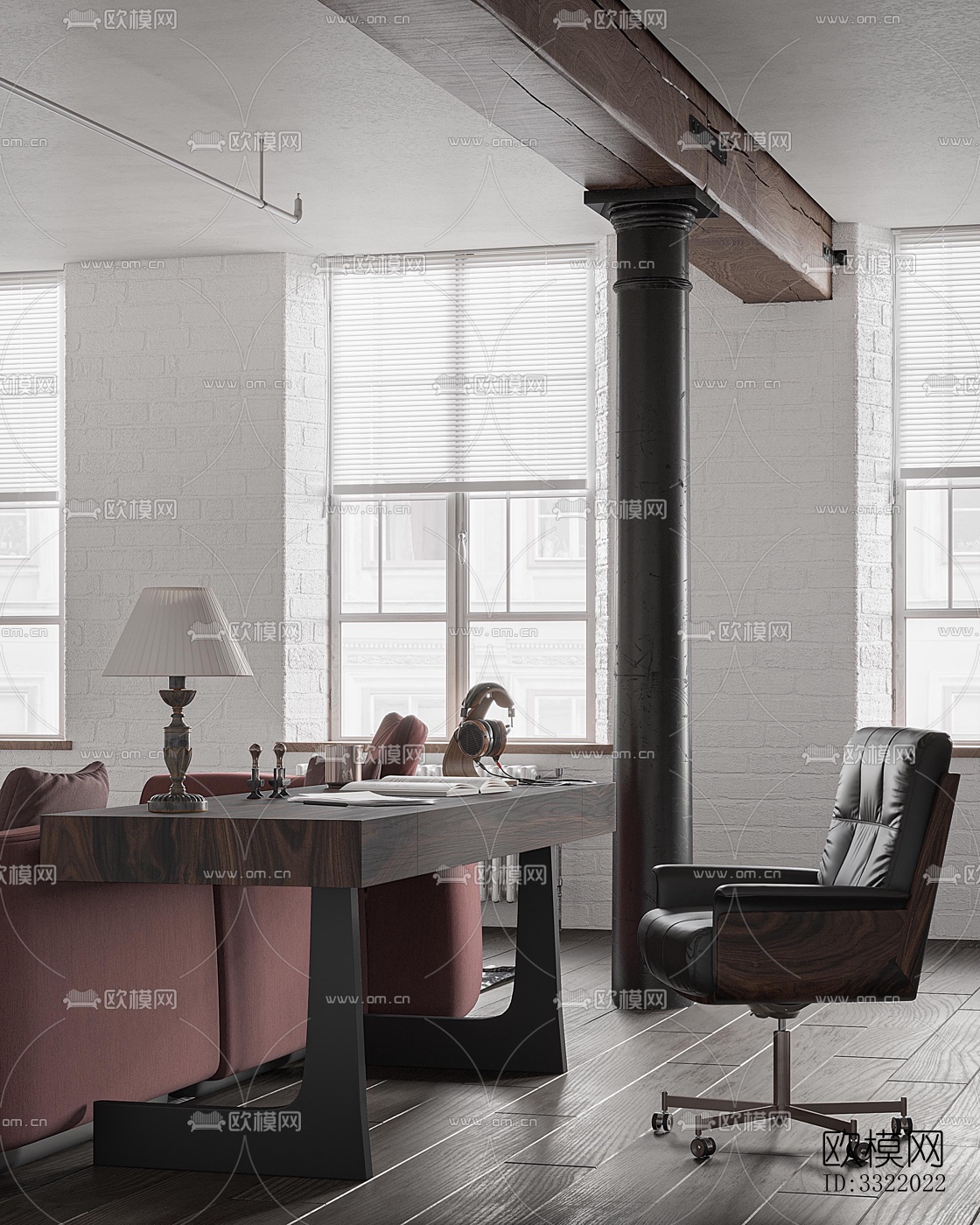 现代客厅效果图下载（渲染图2）