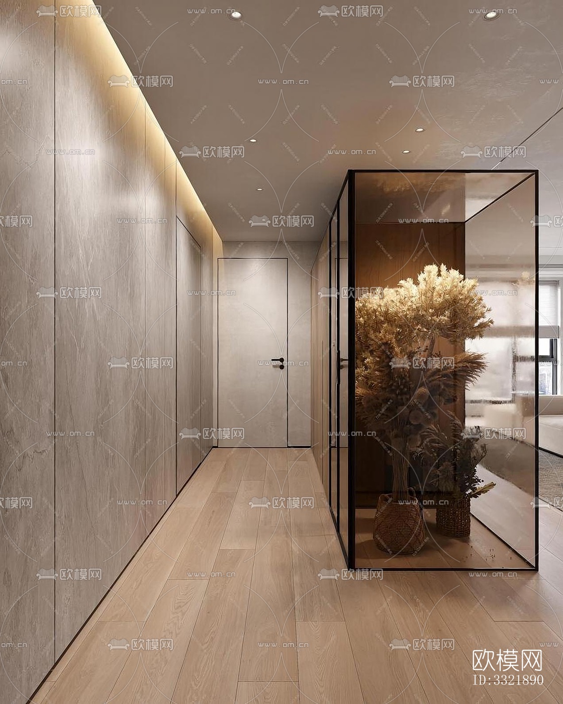 现代客厅效果图下载（渲染图13）