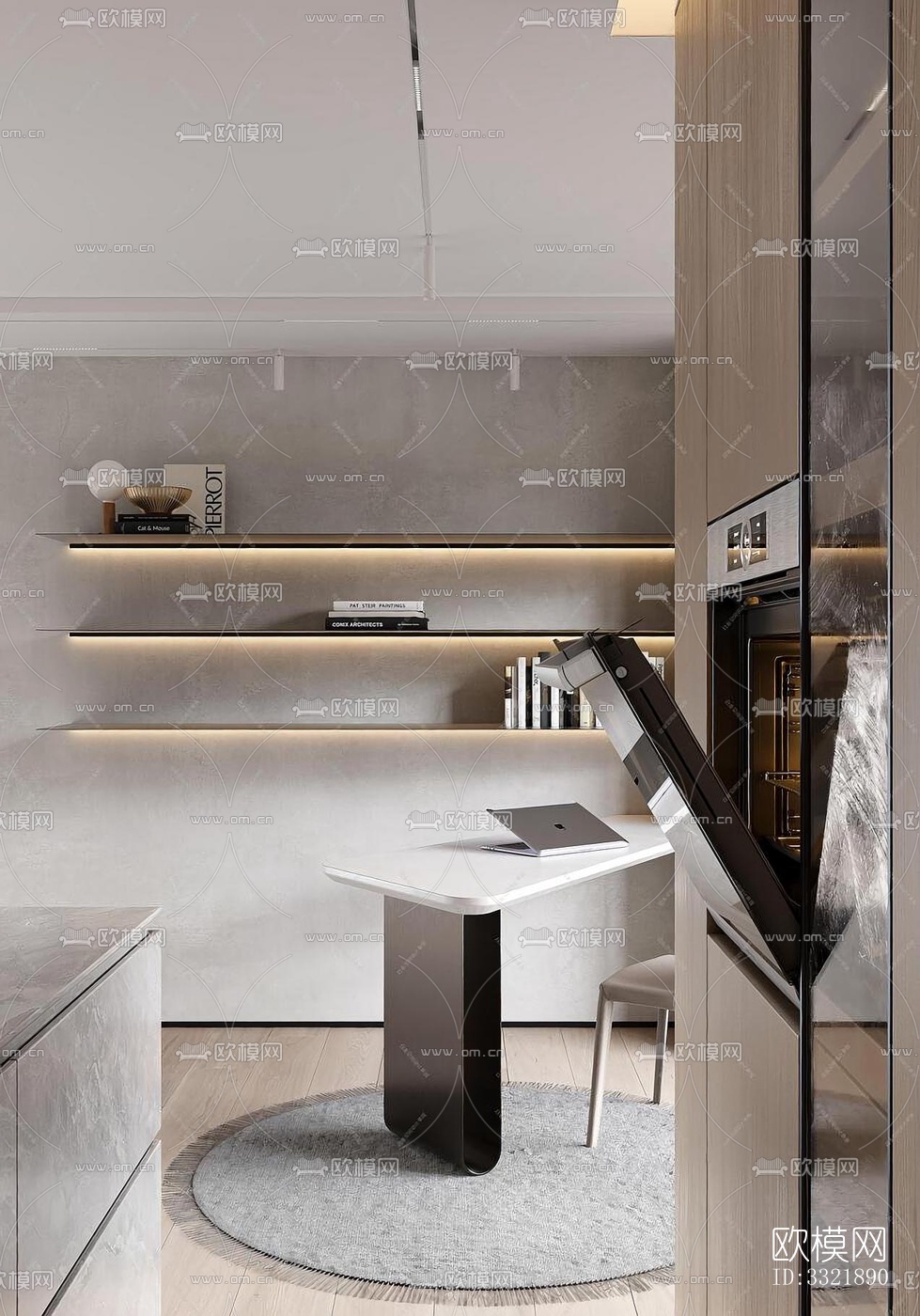 现代客厅效果图下载（渲染图12）