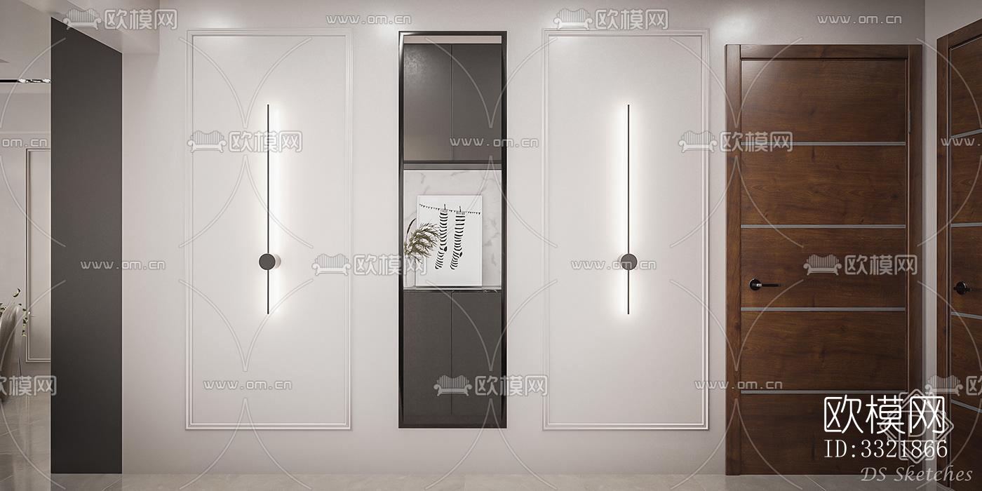 现代客厅效果图下载（渲染图3）