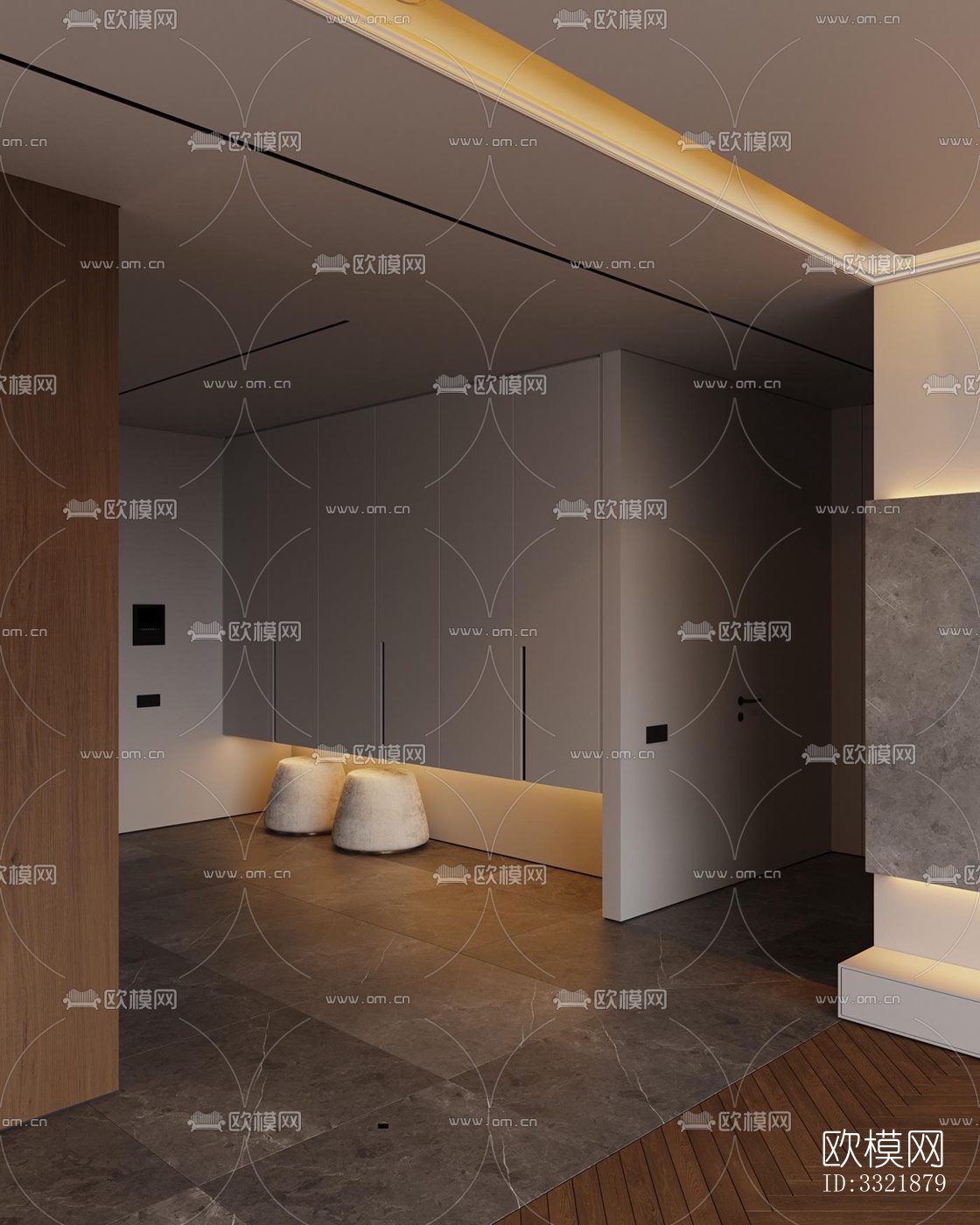 现代客厅效果图下载（渲染图9）