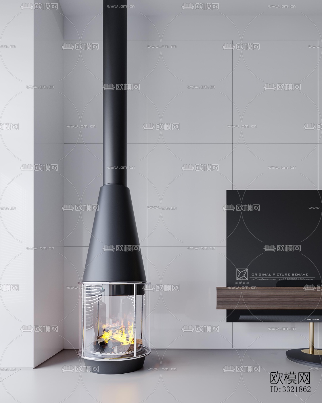 现代客厅效果图下载（渲染图7）