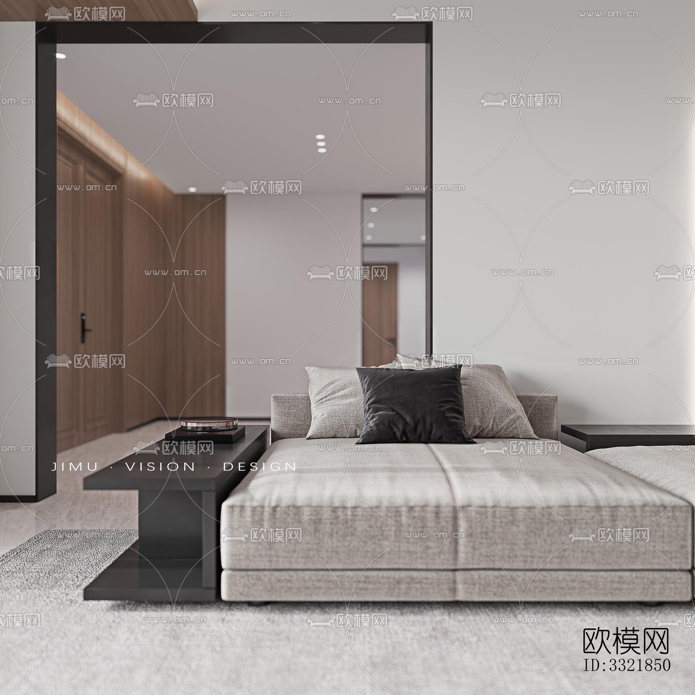 现代客厅效果图下载（渲染图12）