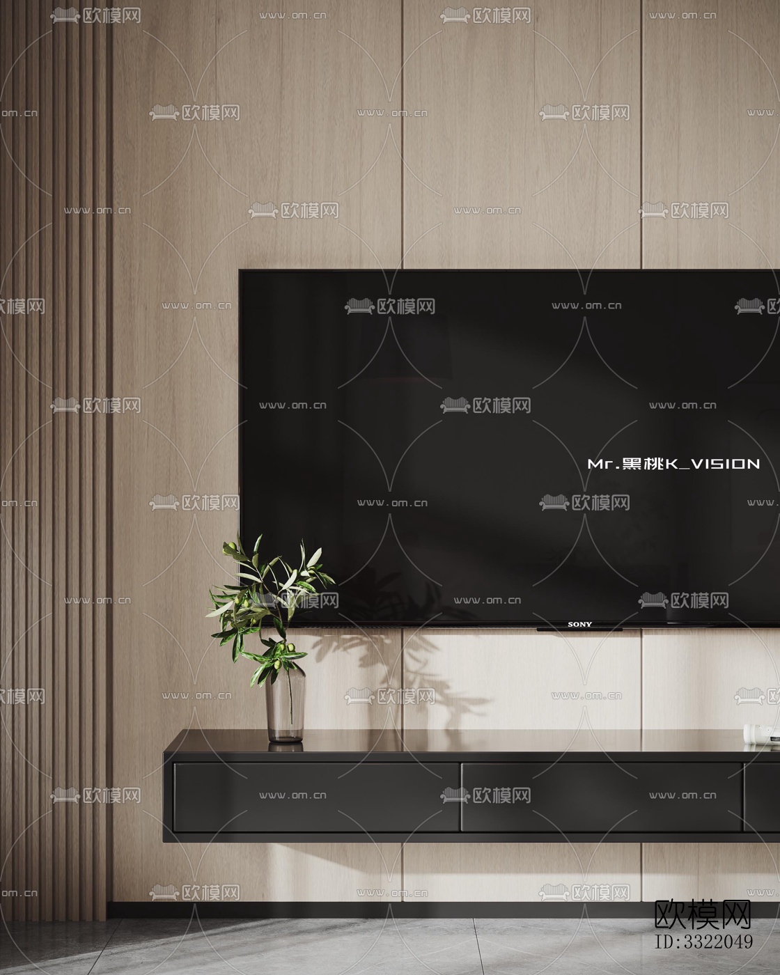 现代客厅效果图下载（渲染图5）