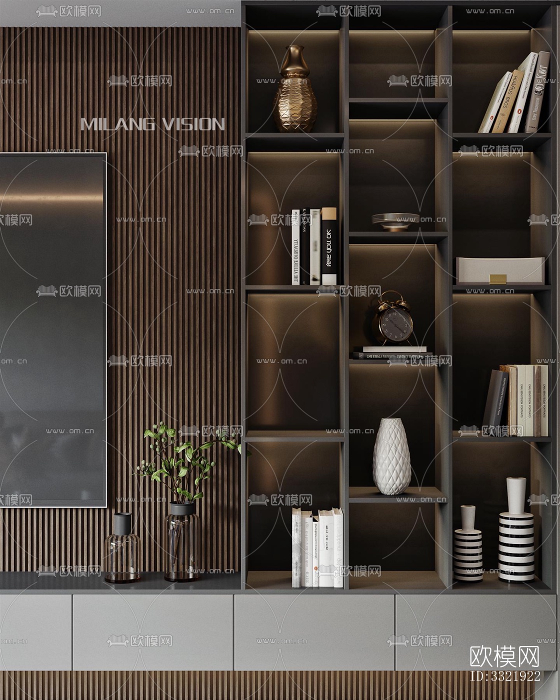 现代客厅效果图下载（渲染图7）