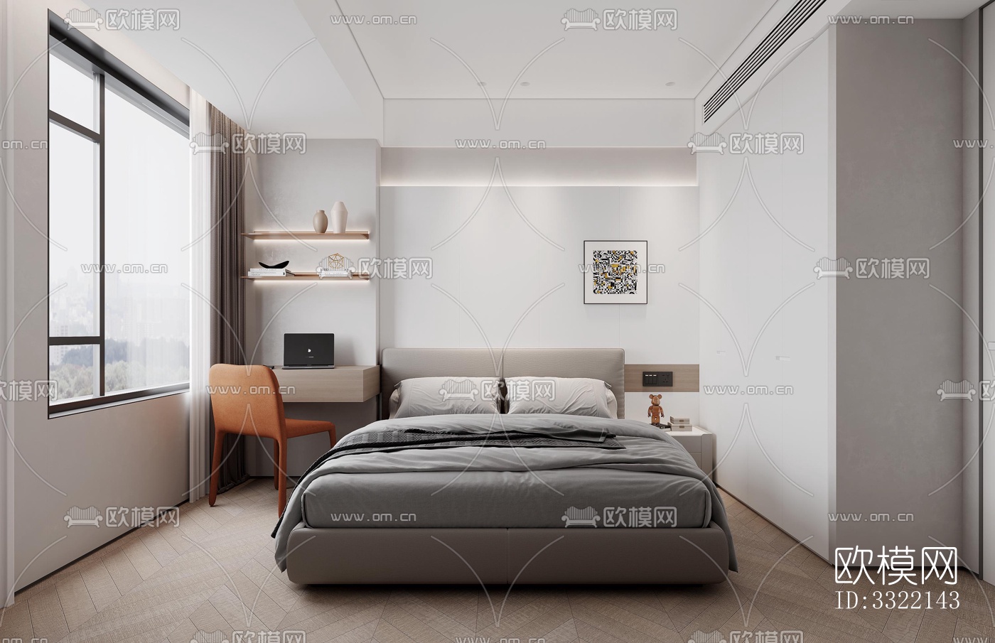 现代客厅效果图下载（渲染图6）