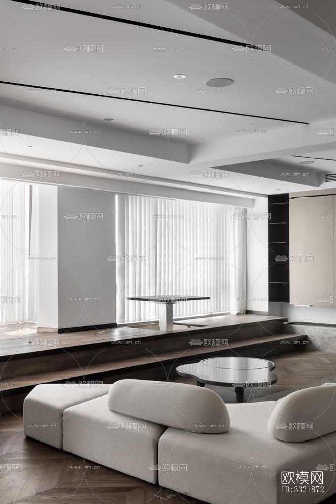 现代客厅效果图下载（渲染图15）