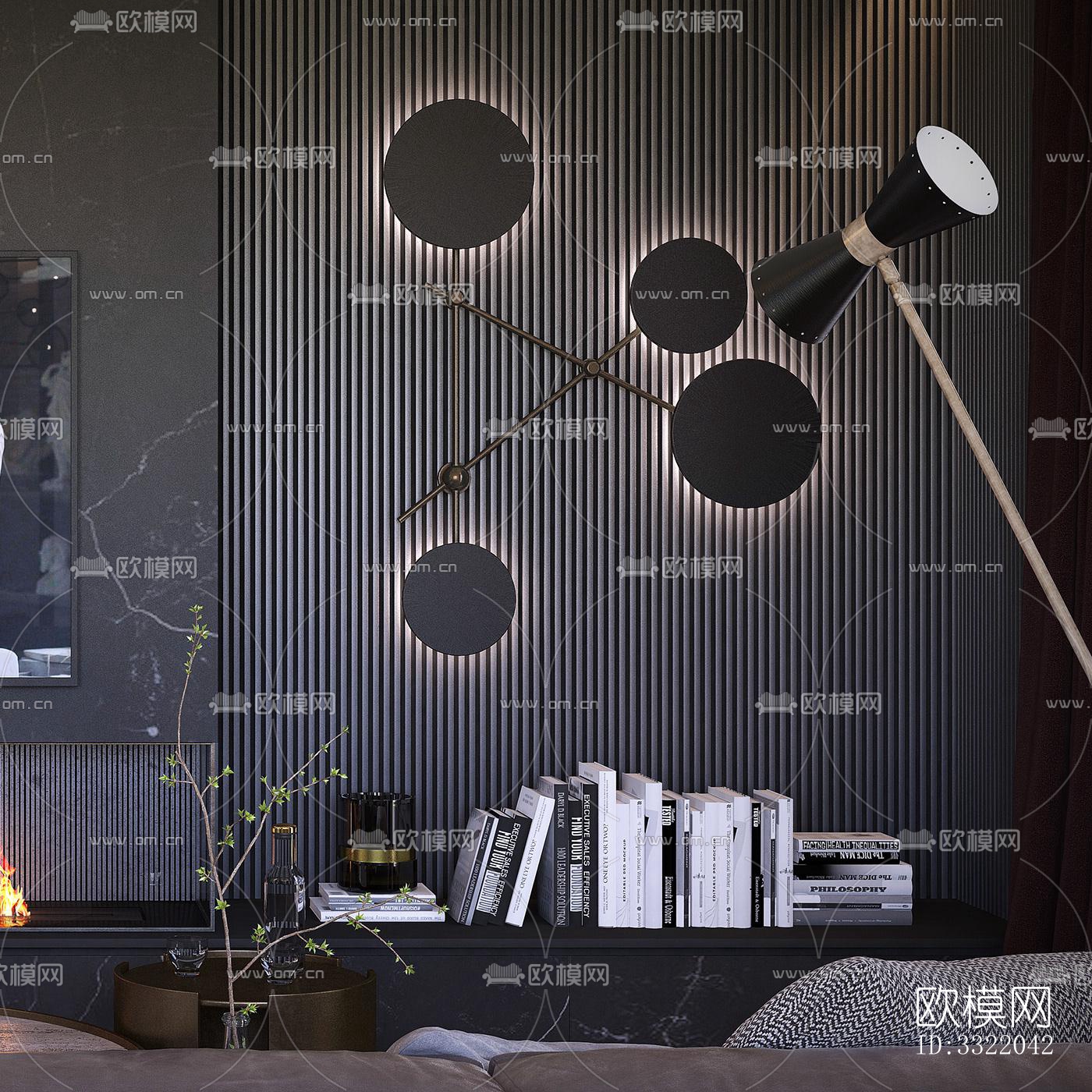 现代客厅效果图下载（渲染图4）