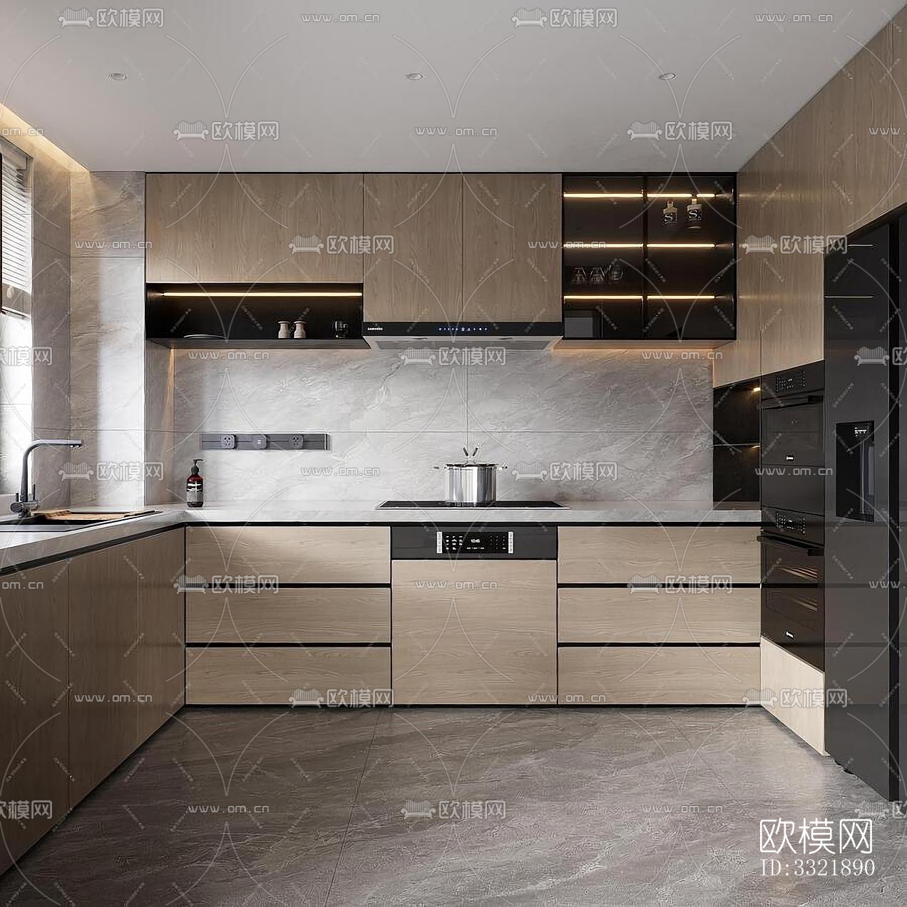 现代客厅效果图下载（渲染图5）