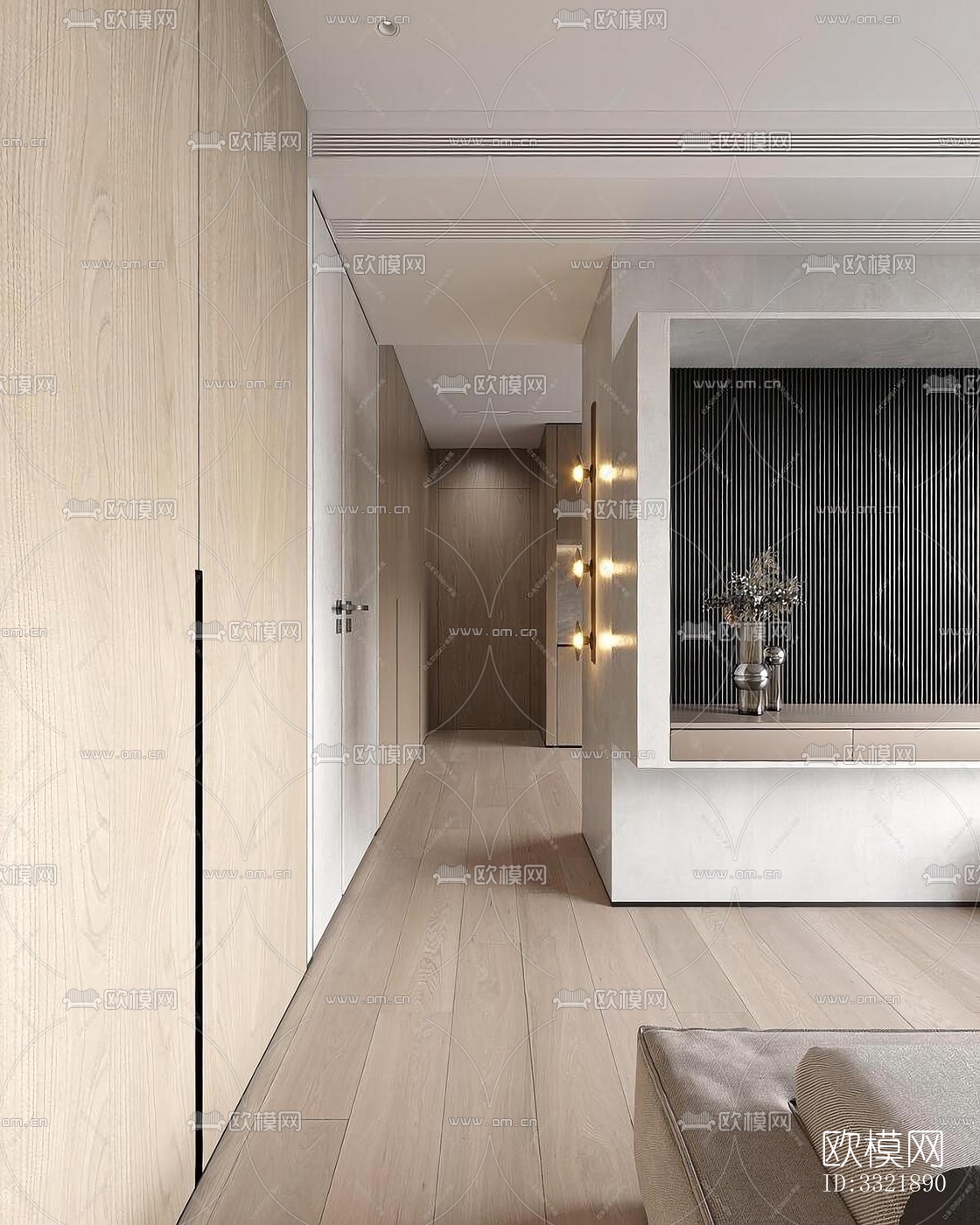 现代客厅效果图下载（渲染图3）