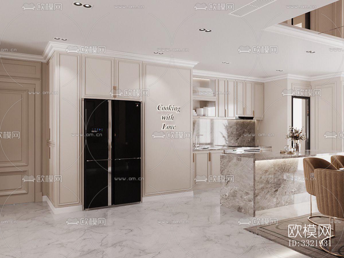 现代客厅效果图下载（渲染图5）