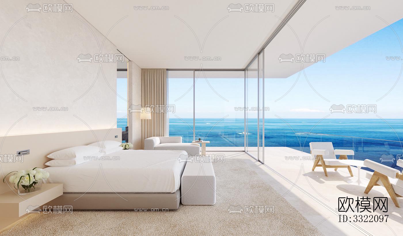 现代客厅效果图下载（渲染图3）