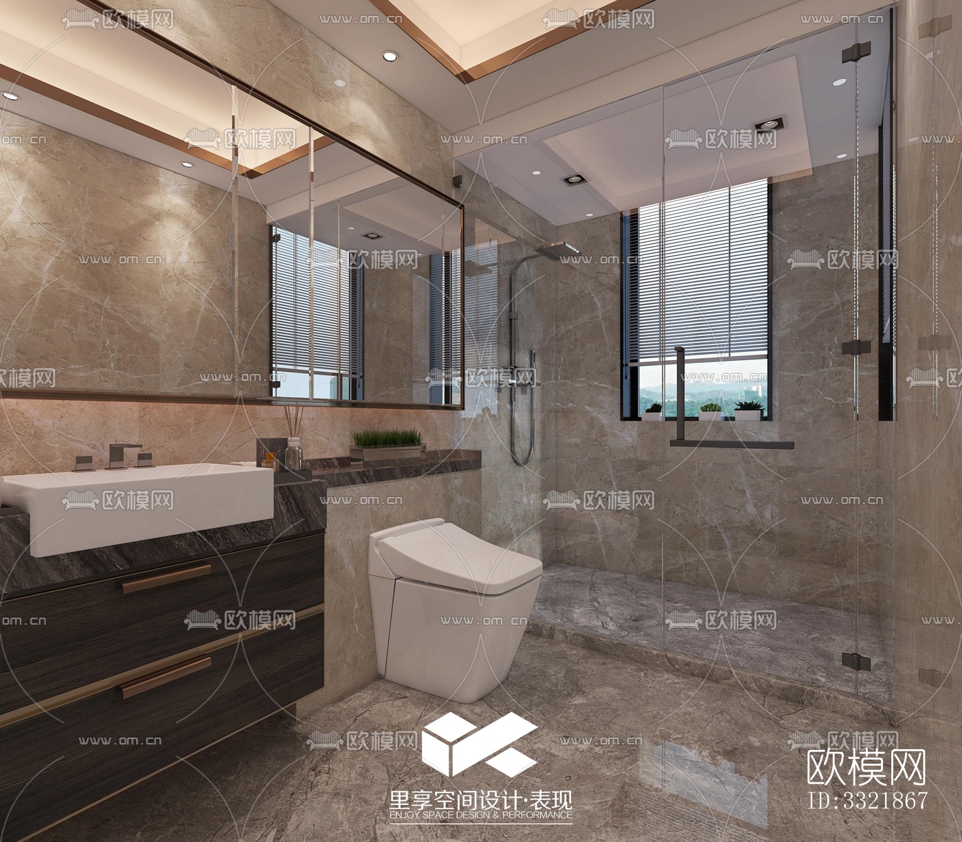 现代客厅效果图下载（渲染图8）